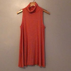 Anthropology Sleeveless Turtleneck Shirt Tunic